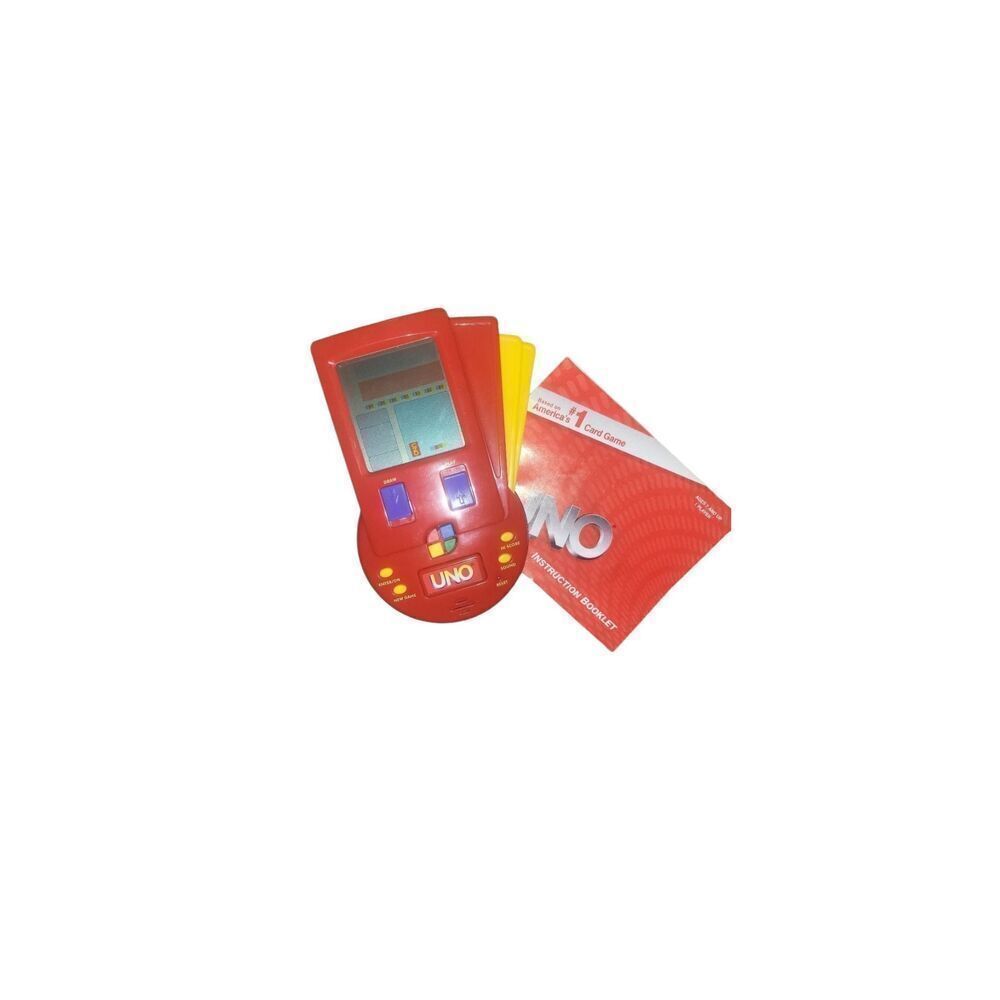 UNO Electronic Handheld Vintage Travel Game Classic Mattel 1999 Tested / Working